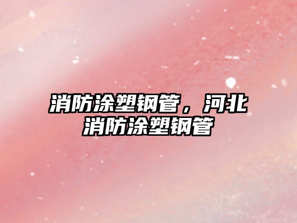 消防涂塑鋼管，河北消防涂塑鋼管