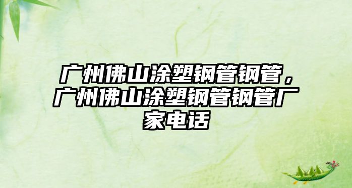 廣州佛山涂塑鋼管鋼管，廣州佛山涂塑鋼管鋼管廠家電話