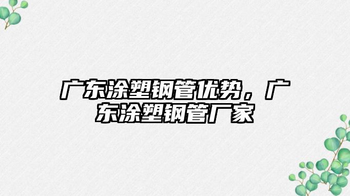 廣東涂塑鋼管優(yōu)勢(shì)，廣東涂塑鋼管廠家
