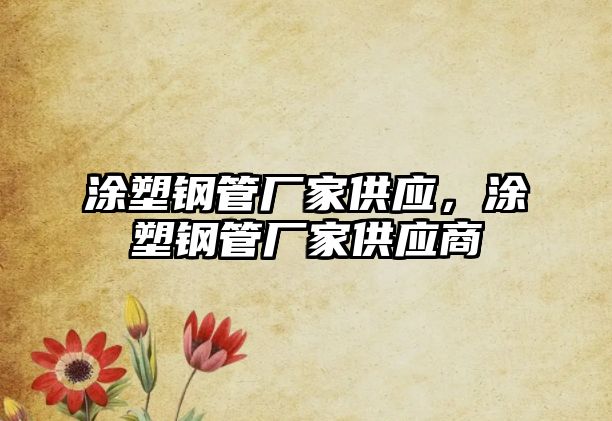 涂塑鋼管廠家供應(yīng)，涂塑鋼管廠家供應(yīng)商