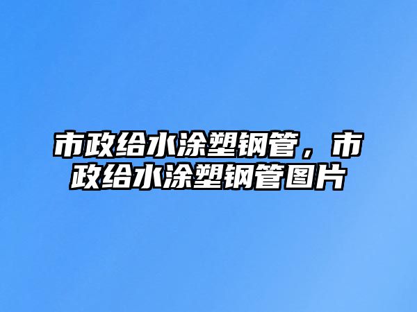 市政給水涂塑鋼管，市政給水涂塑鋼管圖片
