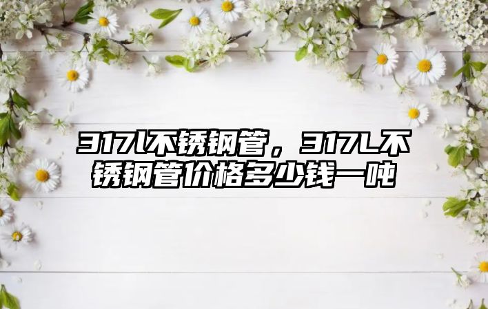 317l不銹鋼管，317L不銹鋼管價格多少錢一噸