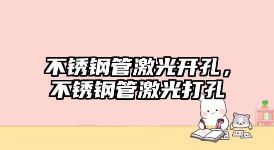 不銹鋼管激光開孔，不銹鋼管激光打孔